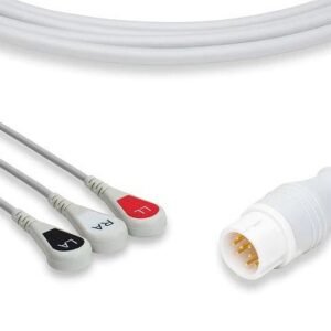Philips Direct – Connect ECG Cable – 3 Leads Snap