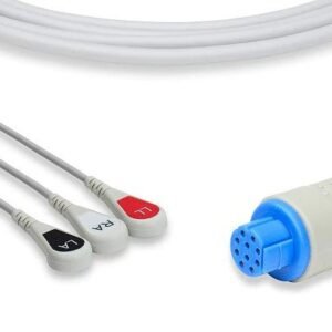 Datex Ohmeda Direct – Connect ECG Cable – 3 Leads Snap
