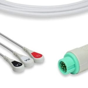Schiller Direct – Connect ECG Cable – 3 Leads Snap