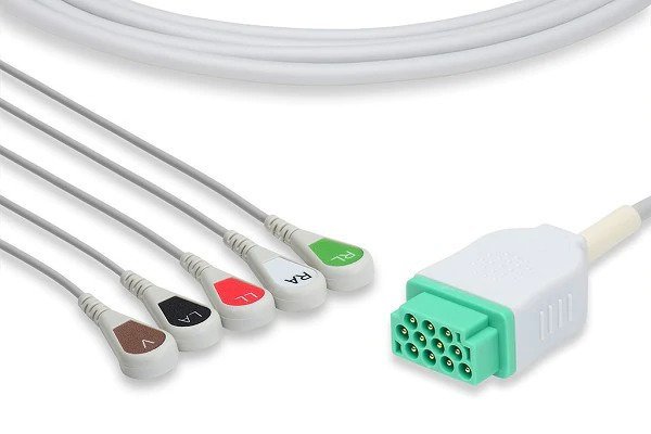 GE Direct – Connect ECG Cable – 5 Leads Snap