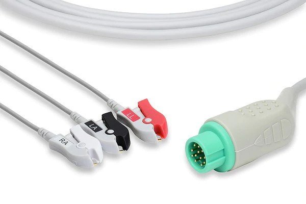 Schiller Direct – Connect ECG Cable – 3 Clip Type