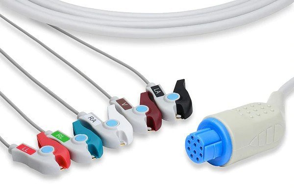 Datex Ohmeda Direct – Connect ECG Cable – 5 Clip Type