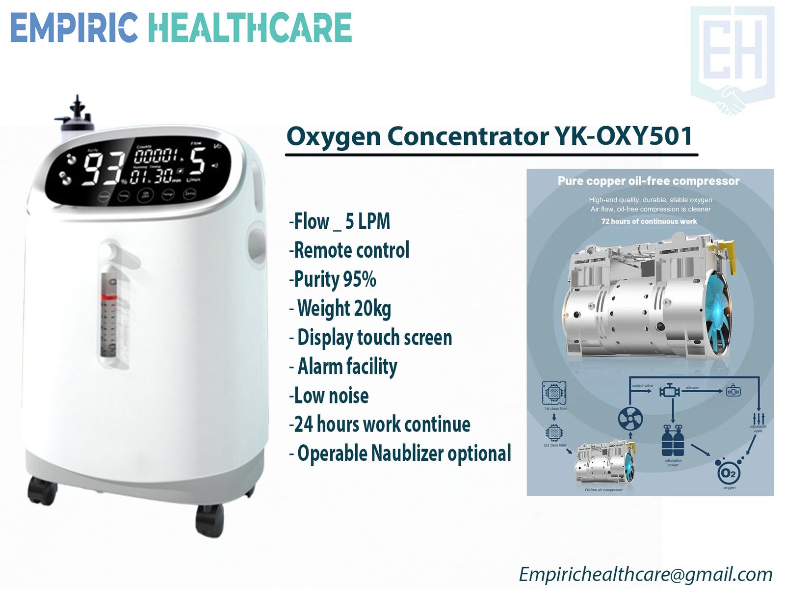 Oxygen Concentrator YK-OXY501-5 LPM